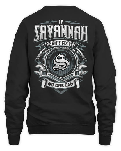 SAVANNAH AP81-K4-626 - Personalized Ahmed Quote Apparel “If Ahmed Can't Fix It, No One Can” - Unisex Sweatshirt - Black