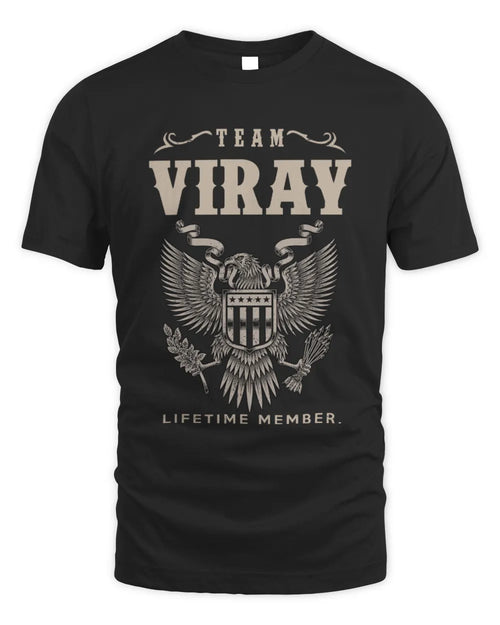 VIRAY TP06-K82 – Personalized Classic Style Apparel “Team NAME Lifetime Member” - Unisex Standard T-Shirt - Black
