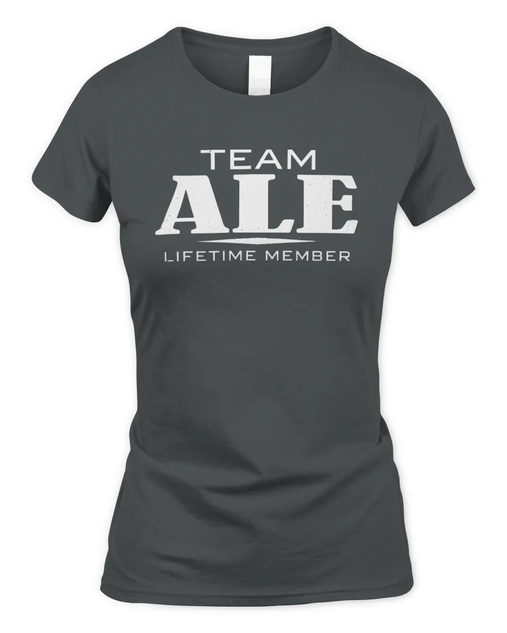ALE BL62-K4-128 - Personalized “Team NAME Lifetime Member” - Women's Standard T-Shirt - Charcoal
