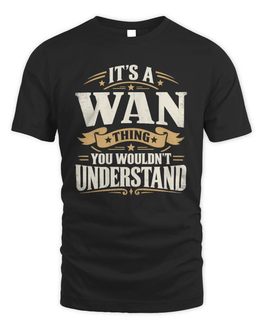 WAN P08 TH51 - Personalized “It’s a/an [NAME] Thing – You Wouldn’t Understand” Shirt - Unisex Standard T-Shirt - Black