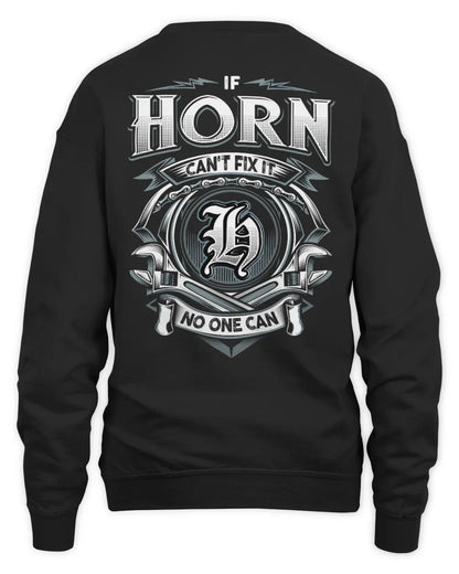 HORN AP81-K4-626 - Personalized Ahmed Quote Apparel “If Ahmed Can't Fix It, No One Can” - Unisex Sweatshirt - Black