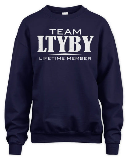 LTYBY BL62-K4-128 - Personalized “Team NAME Lifetime Member” - Unisex Sweatshirt - Navy