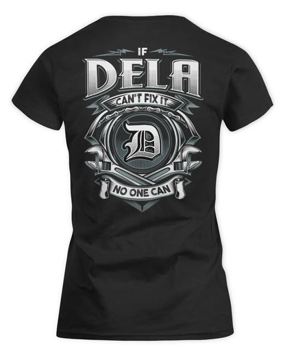DELA AP81-K4-626 - Personalized Ahmed Quote Apparel “If Ahmed Can't Fix It, No One Can” - Women's Standard T-Shirt - Black