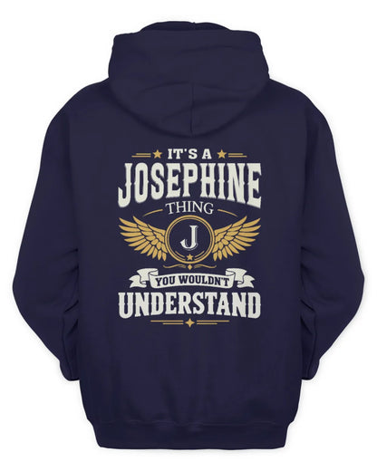 JOSEPHINE KT06-M008 It’s a [NAME] Thing – You Wouldn’t Understand | Personalized Vintage T-Shirt - Unisex Hoodie - Navy