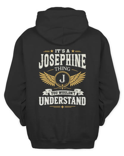 JOSEPHINE KT06-M008 It’s a [NAME] Thing – You Wouldn’t Understand | Personalized Vintage T-Shirt - Unisex Hoodie - Black
