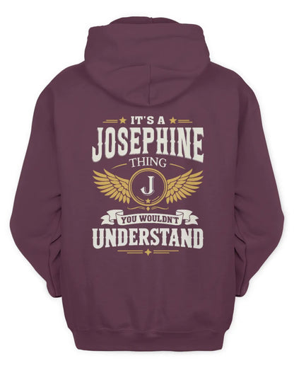 JOSEPHINE KT06-M008 It’s a [NAME] Thing – You Wouldn’t Understand | Personalized Vintage T-Shirt - Unisex Hoodie - Maroon