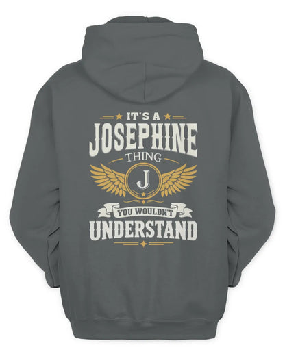 JOSEPHINE KT06-M008 It’s a [NAME] Thing – You Wouldn’t Understand | Personalized Vintage T-Shirt - Unisex Hoodie - Charcoal