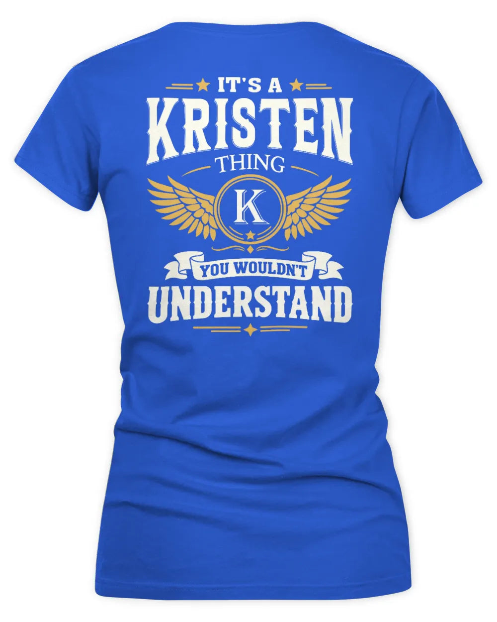 KRISTEN KT06-M008 It’s a [NAME] Thing – You Wouldn’t Understand | Personalized Vintage T-Shirt - Women's V-Neck T-Shirt - Royal