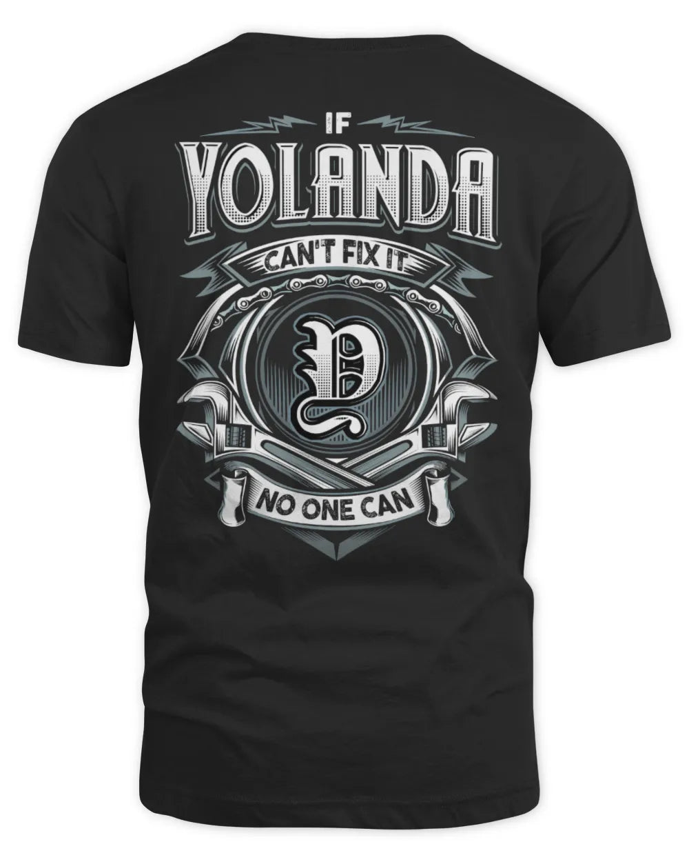 YOLANDA AP81-K4-626 - Personalized Ahmed Quote Apparel “If Ahmed Can't Fix It, No One Can” - Unisex Standard T-Shirt - Black