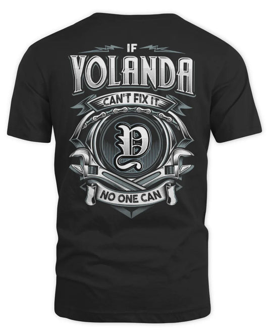 YOLANDA AP81-K4-626 - Personalized Ahmed Quote Apparel “If Ahmed Can't Fix It, No One Can” - Unisex Standard T-Shirt - Black