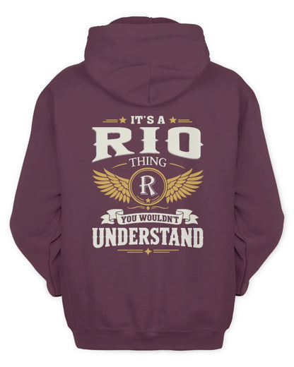 RIO KT06-M008 It’s a [NAME] Thing – You Wouldn’t Understand | Personalized Vintage T-Shirt - Unisex Hoodie - Maroon