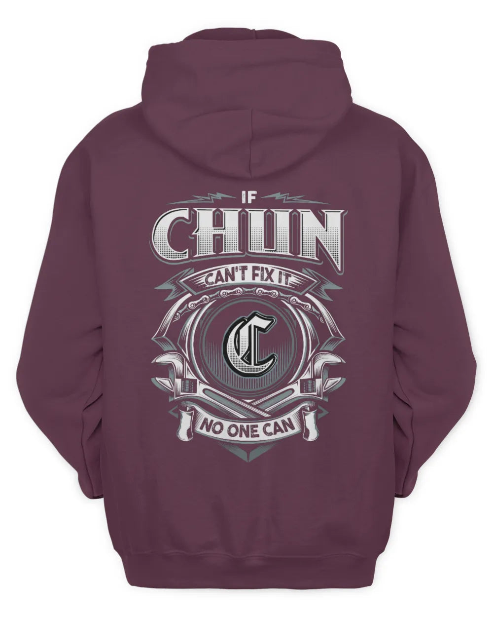 CHUN AP81-K4-626 - Personalized Ahmed Quote Apparel “If Ahmed Can't Fix It, No One Can” - Unisex Hoodie - Maroon