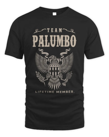 PALUMBO TP06-K82 – Personalized Classic Style Apparel “Team NAME Lifetime Member” - Unisex Standard T-Shirt - Black