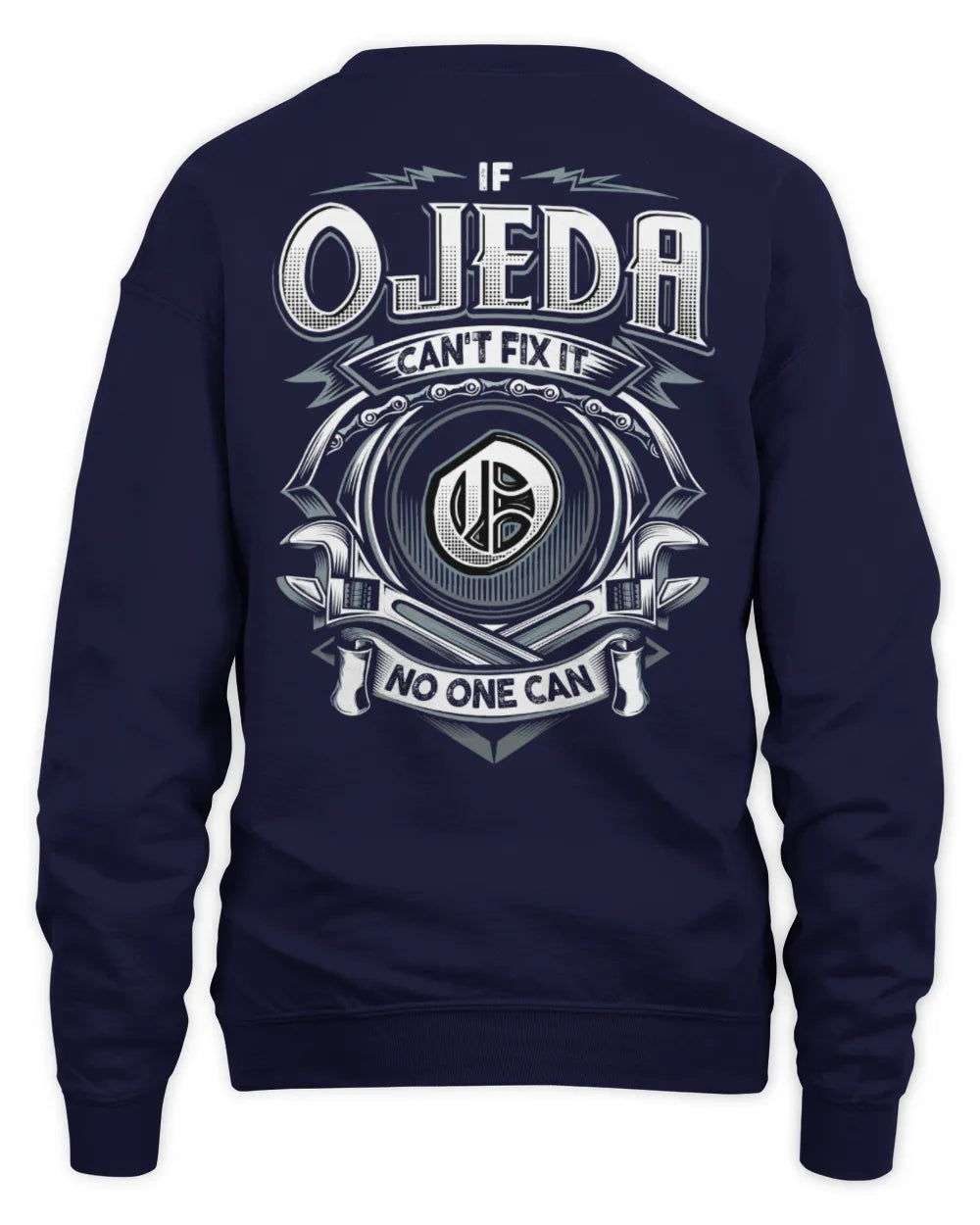 OJEDA AP81-K4-626 - Personalized Ahmed Quote Apparel “If Ahmed Can't Fix It, No One Can” - Unisex Sweatshirt - Navy