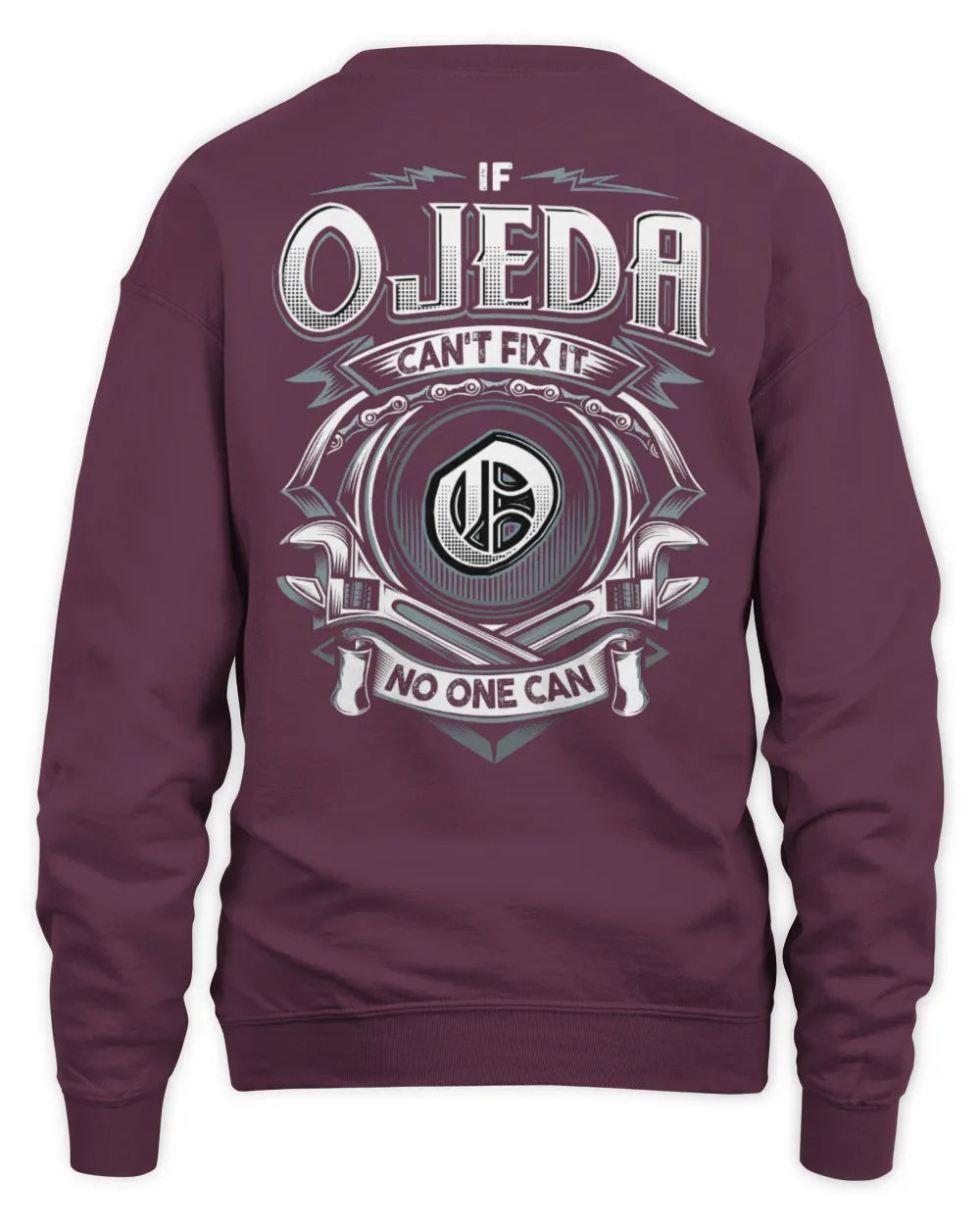 OJEDA AP81-K4-626 - Personalized Ahmed Quote Apparel “If Ahmed Can't Fix It, No One Can” - Unisex Sweatshirt - Maroon