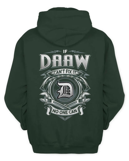 DAAW AP81-K4-626 - Personalized Ahmed Quote Apparel “If Ahmed Can't Fix It, No One Can” - Unisex Hoodie - Forest Green