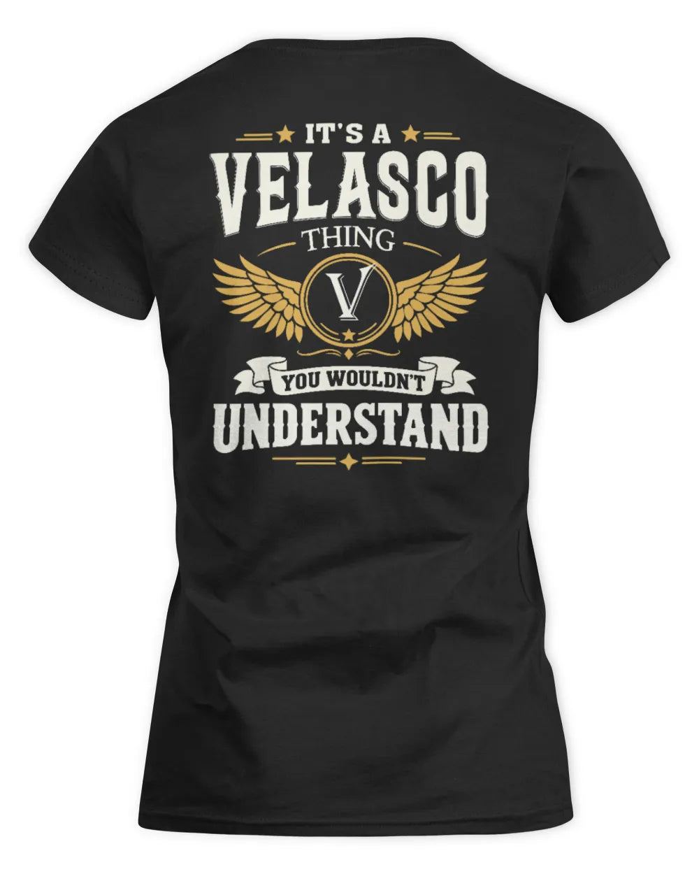 VELASCO KT06-M008 It’s a [NAME] Thing – You Wouldn’t Understand | Personalized Vintage T-Shirt - Women's Standard T-Shirt - Black