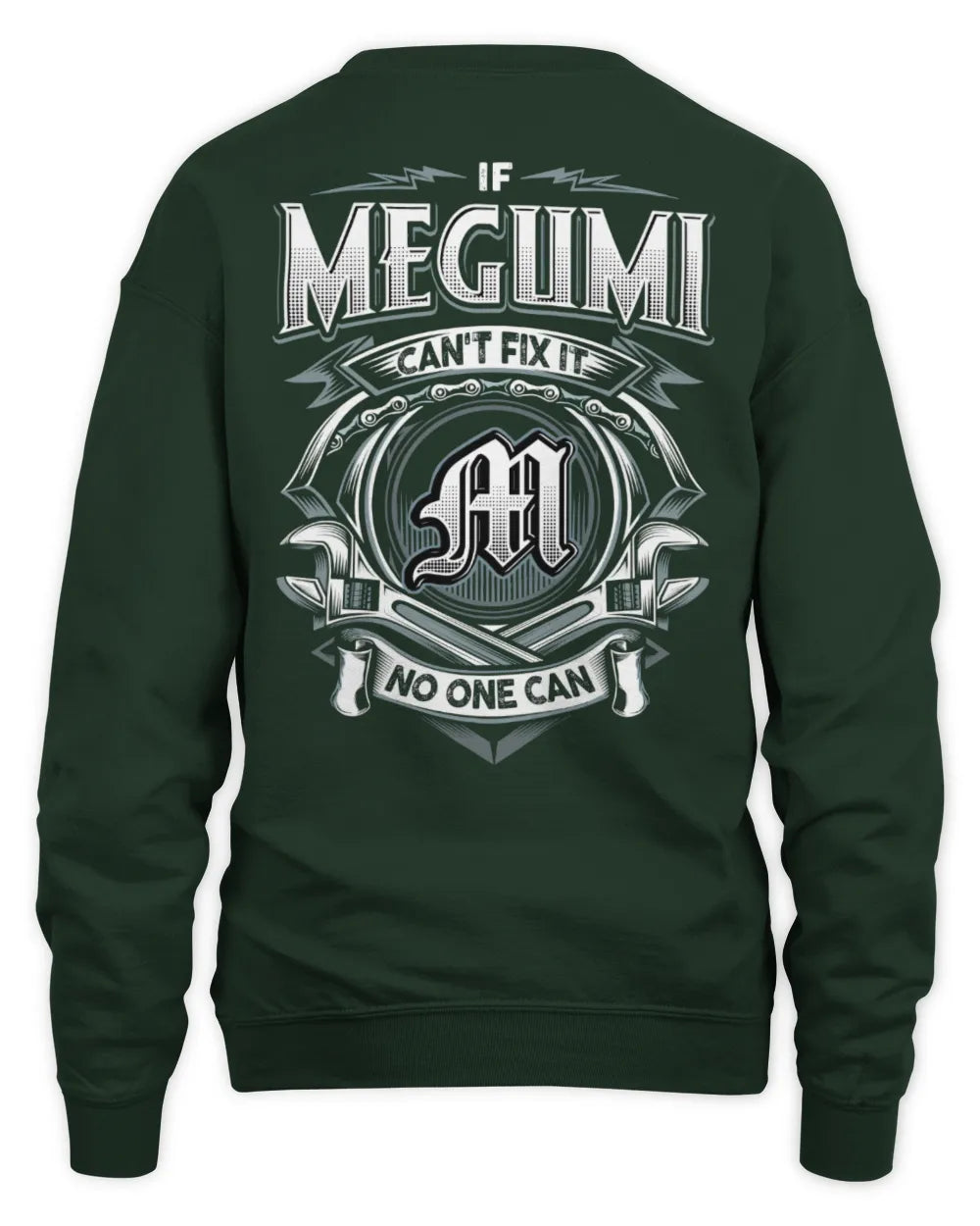 MEGUMI AP81-K4-626 - Personalized Ahmed Quote Apparel “If Ahmed Can't Fix It, No One Can” - Unisex Sweatshirt - Forest Green