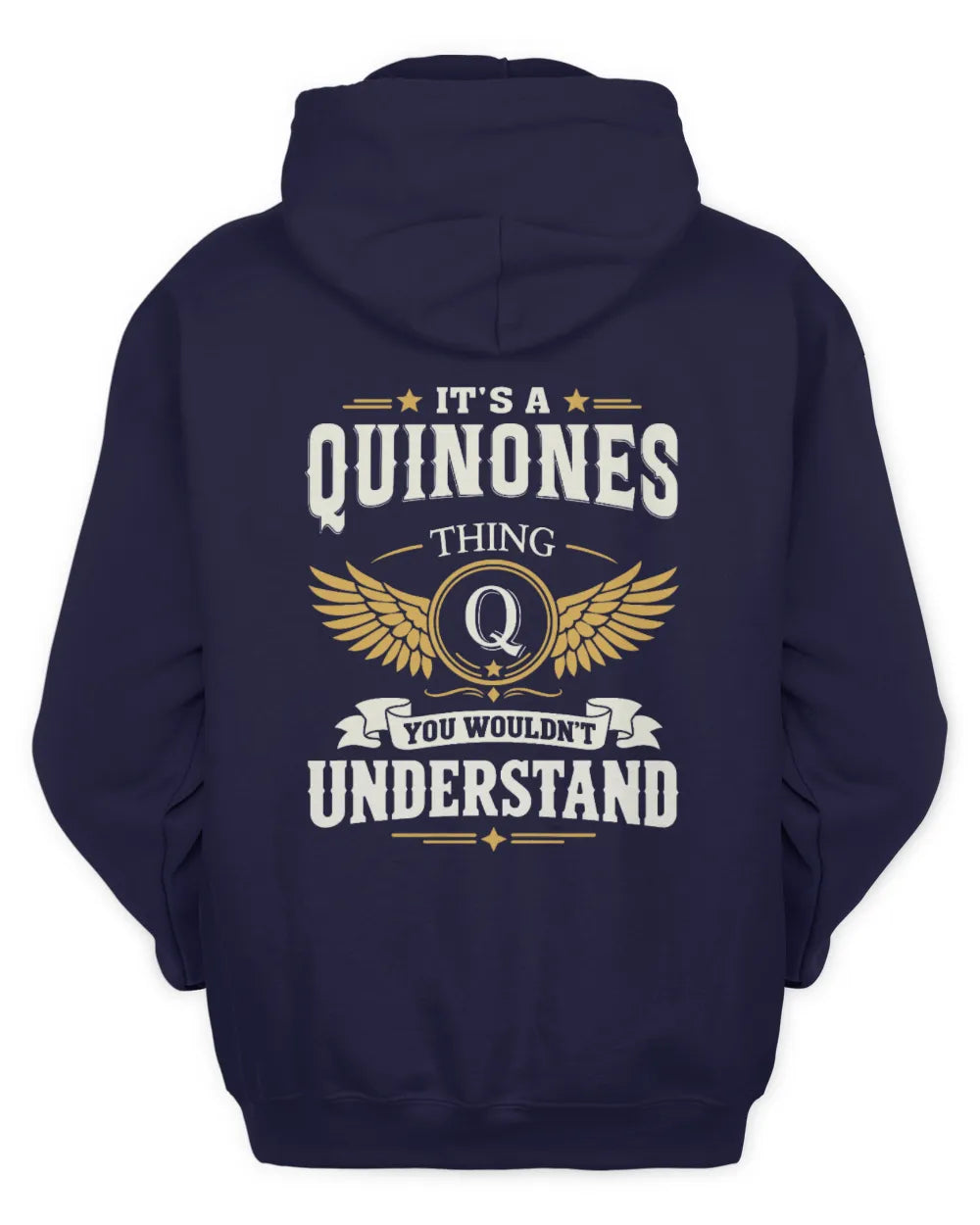 QUINONES KT06-M008 It’s a [NAME] Thing – You Wouldn’t Understand | Personalized Vintage T-Shirt - Unisex Hoodie - Navy