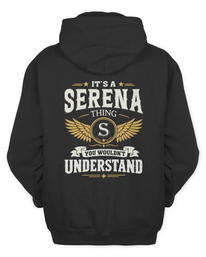 SERENA KT06-M008 It’s a [NAME] Thing – You Wouldn’t Understand | Personalized Vintage T-Shirt - Unisex Hoodie - Black