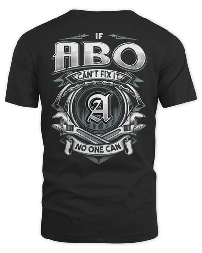ABO AP81-K4-626 - Personalized Ahmed Quote Apparel “If Ahmed Can't Fix It, No One Can” - Unisex Standard T-Shirt - Black