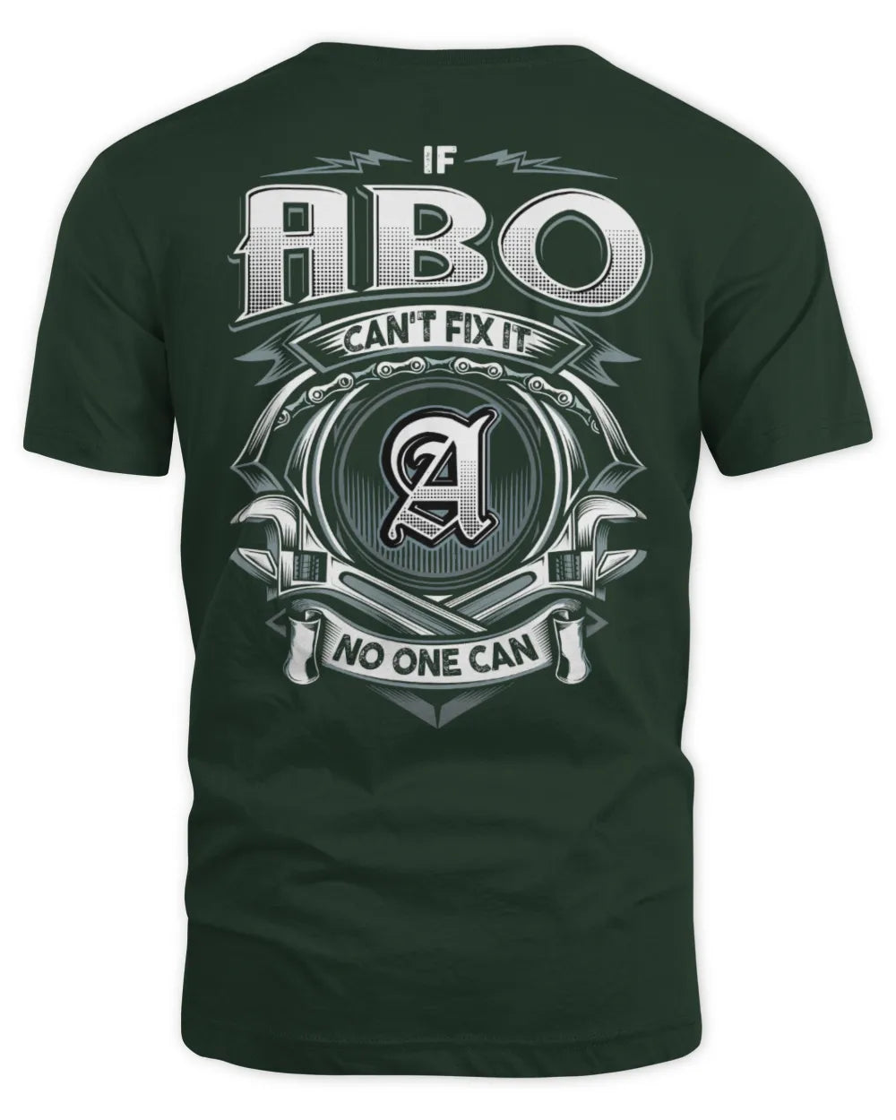 ABO AP81-K4-626 - Personalized Ahmed Quote Apparel “If Ahmed Can't Fix It, No One Can” - Unisex Standard T-Shirt - Forest Green