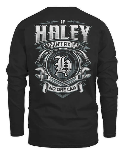 HALEY AP81-K4-626 - Personalized Ahmed Quote Apparel “If Ahmed Can't Fix It, No One Can” - Men's Long Sleeved T-Shirt - Black