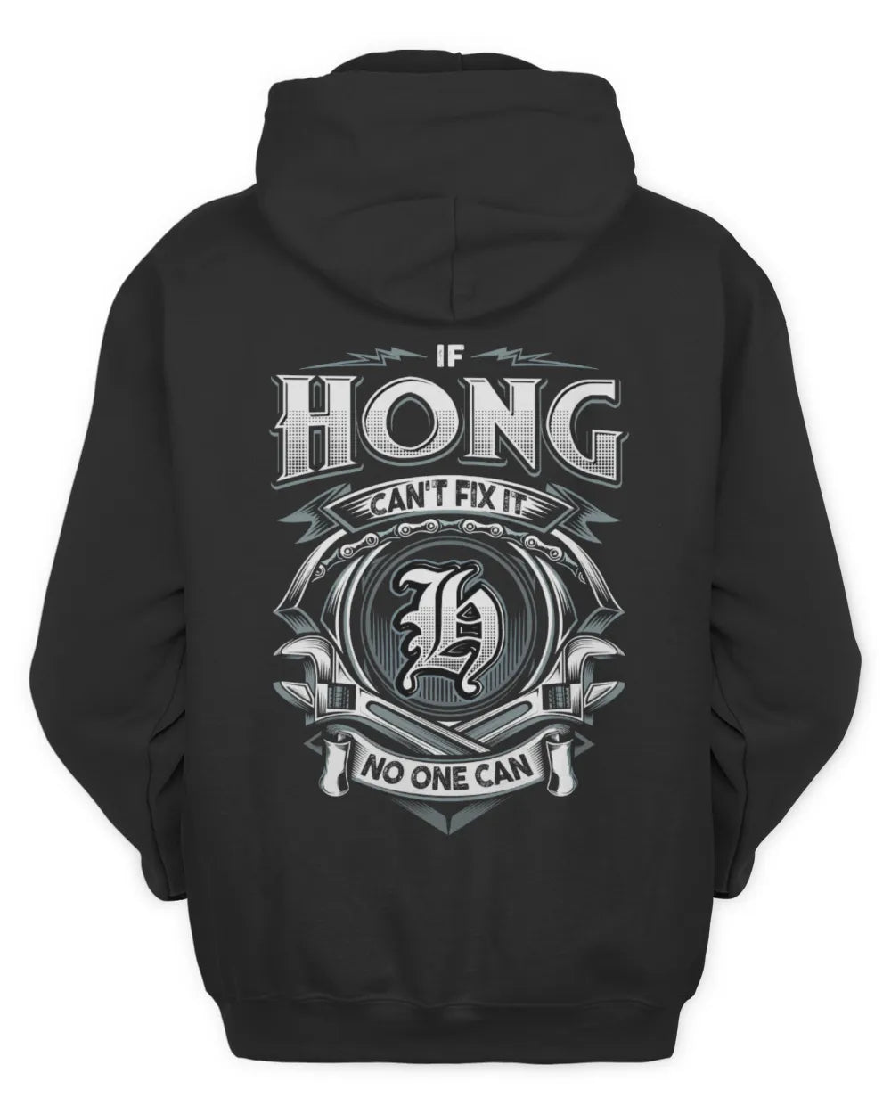 HONG AP81-K4-626 - Personalized Ahmed Quote Apparel “If Ahmed Can't Fix It, No One Can” - Unisex Hoodie - Black