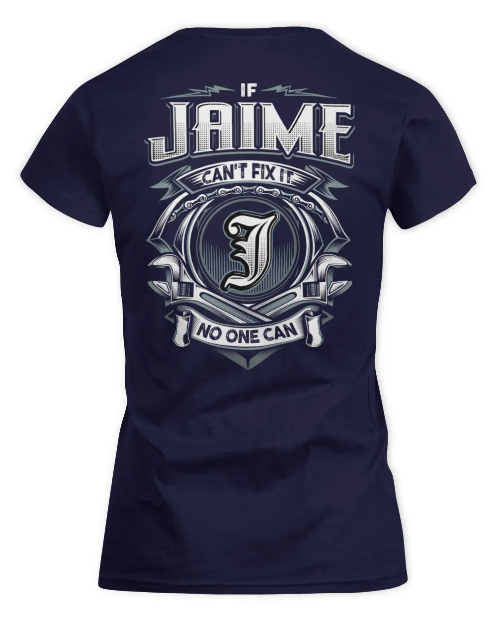 JAIME AP81-K4-626 - Personalized Ahmed Quote Apparel “If Ahmed Can't Fix It, No One Can” - Women's Standard T-Shirt - Navy