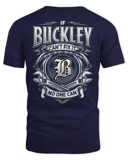 BUCKLEY AP81-K4-626 - Personalized Ahmed Quote Apparel “If Ahmed Can't Fix It, No One Can” - Unisex Standard T-Shirt - Navy