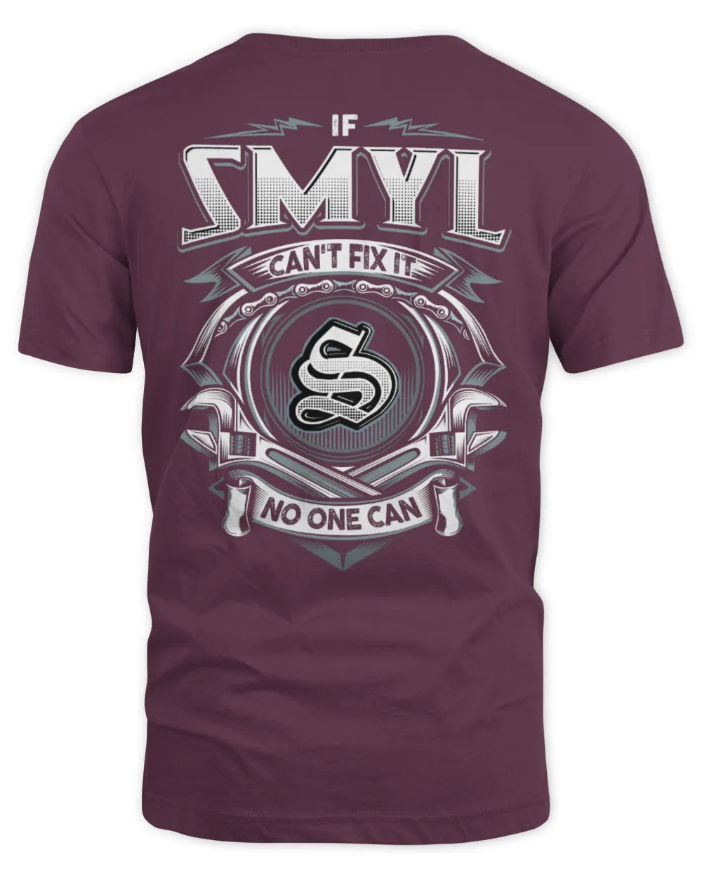 SMYL AP81-K4-626 - Personalized Ahmed Quote Apparel “If Ahmed Can't Fix It, No One Can” - Unisex Standard T-Shirt - Maroon