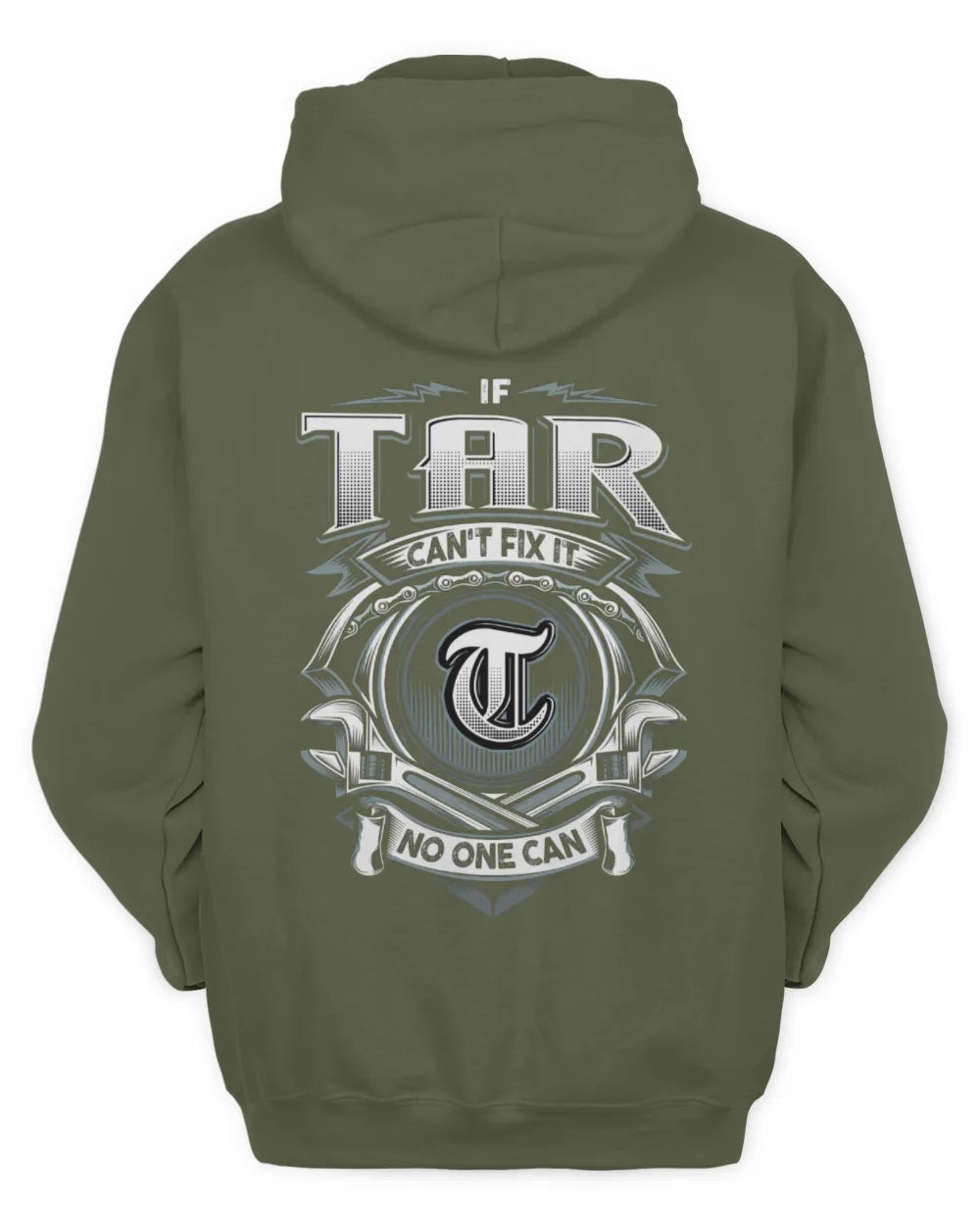 TAR AP81-K4-626 - Personalized Ahmed Quote Apparel “If Ahmed Can't Fix It, No One Can” - Unisex Hoodie - Military Green