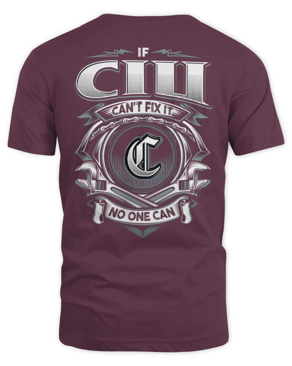CIU AP81-K4-626 - Personalized Ahmed Quote Apparel “If Ahmed Can't Fix It, No One Can” - Unisex Standard T-Shirt - Maroon