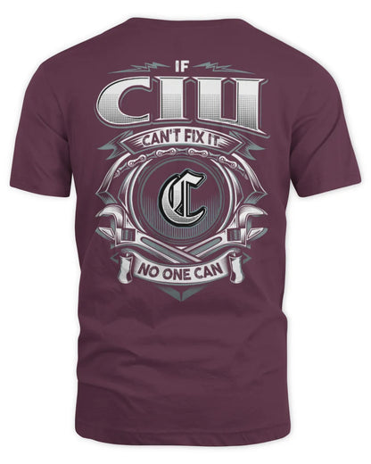 CIU AP81-K4-626 - Personalized Ahmed Quote Apparel “If Ahmed Can't Fix It, No One Can” - Unisex Standard T-Shirt - Maroon