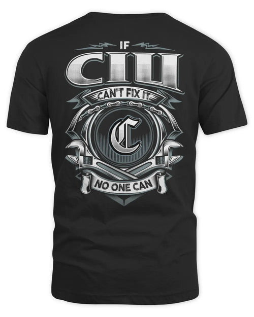 CIU AP81-K4-626 - Personalized Ahmed Quote Apparel “If Ahmed Can't Fix It, No One Can” - Unisex Standard T-Shirt - Black