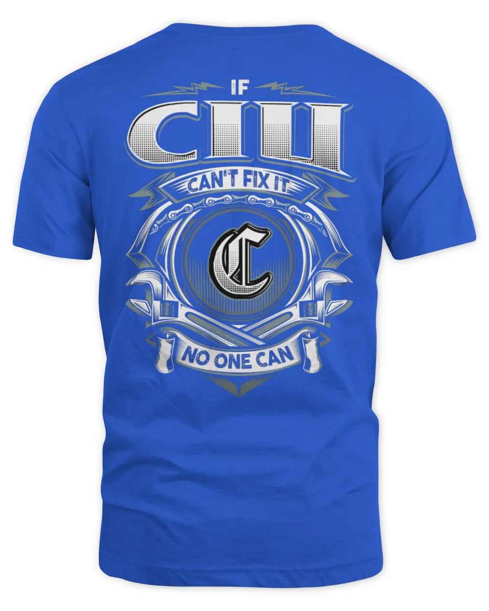 CIU AP81-K4-626 - Personalized Ahmed Quote Apparel “If Ahmed Can't Fix It, No One Can” - Unisex Standard T-Shirt - Royal