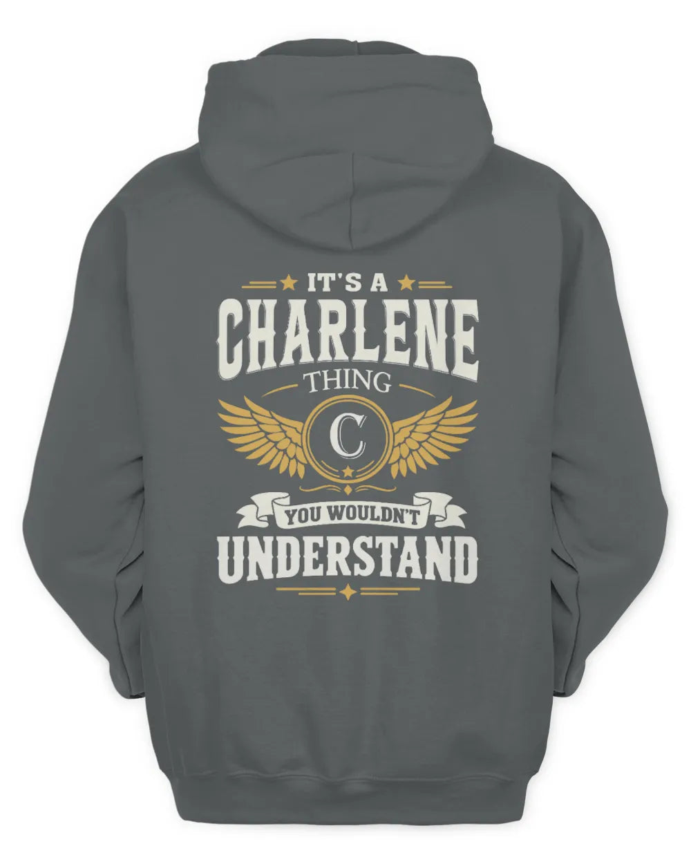 CHARLENE KT06-M008 It’s a [NAME] Thing – You Wouldn’t Understand | Personalized Vintage T-Shirt - Unisex Hoodie - Charcoal