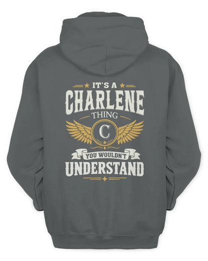 CHARLENE KT06-M008 It’s a [NAME] Thing – You Wouldn’t Understand | Personalized Vintage T-Shirt - Unisex Hoodie - Charcoal