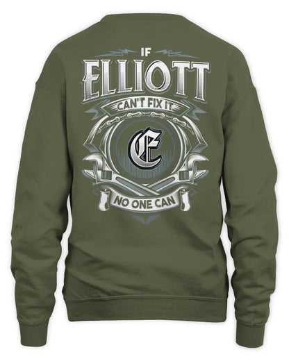 ELLIOTT AP81-K4-626 - Personalized Ahmed Quote Apparel “If Ahmed Can't Fix It, No One Can” - Unisex Sweatshirt - Military Green