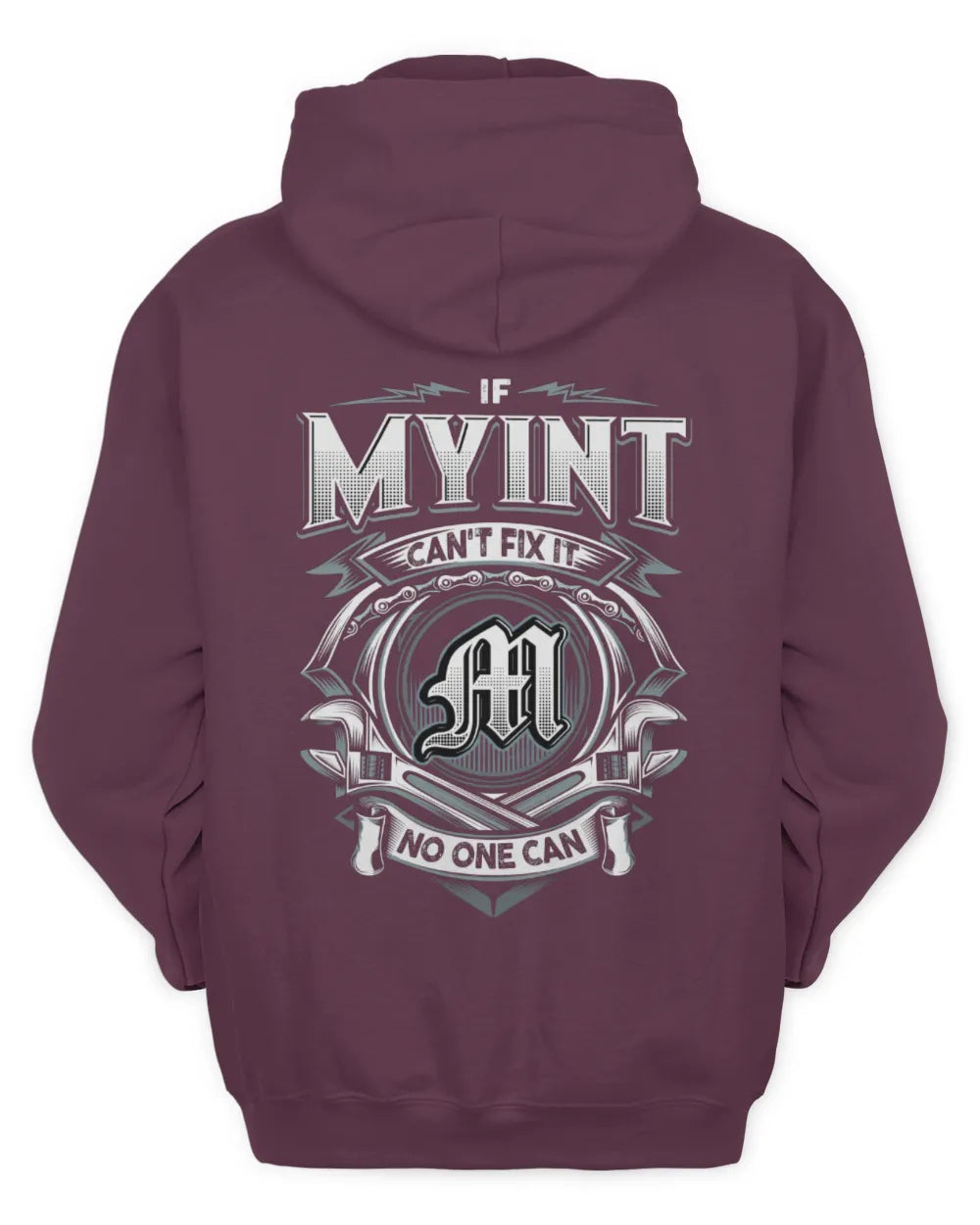MYINT AP81-K4-626 - Personalized Ahmed Quote Apparel “If Ahmed Can't Fix It, No One Can” - Unisex Hoodie - Maroon
