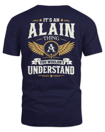 ALAIN KT06-M008 It’s a [NAME] Thing – You Wouldn’t Understand | Personalized Vintage T-Shirt - Unisex Standard T-Shirt - Navy