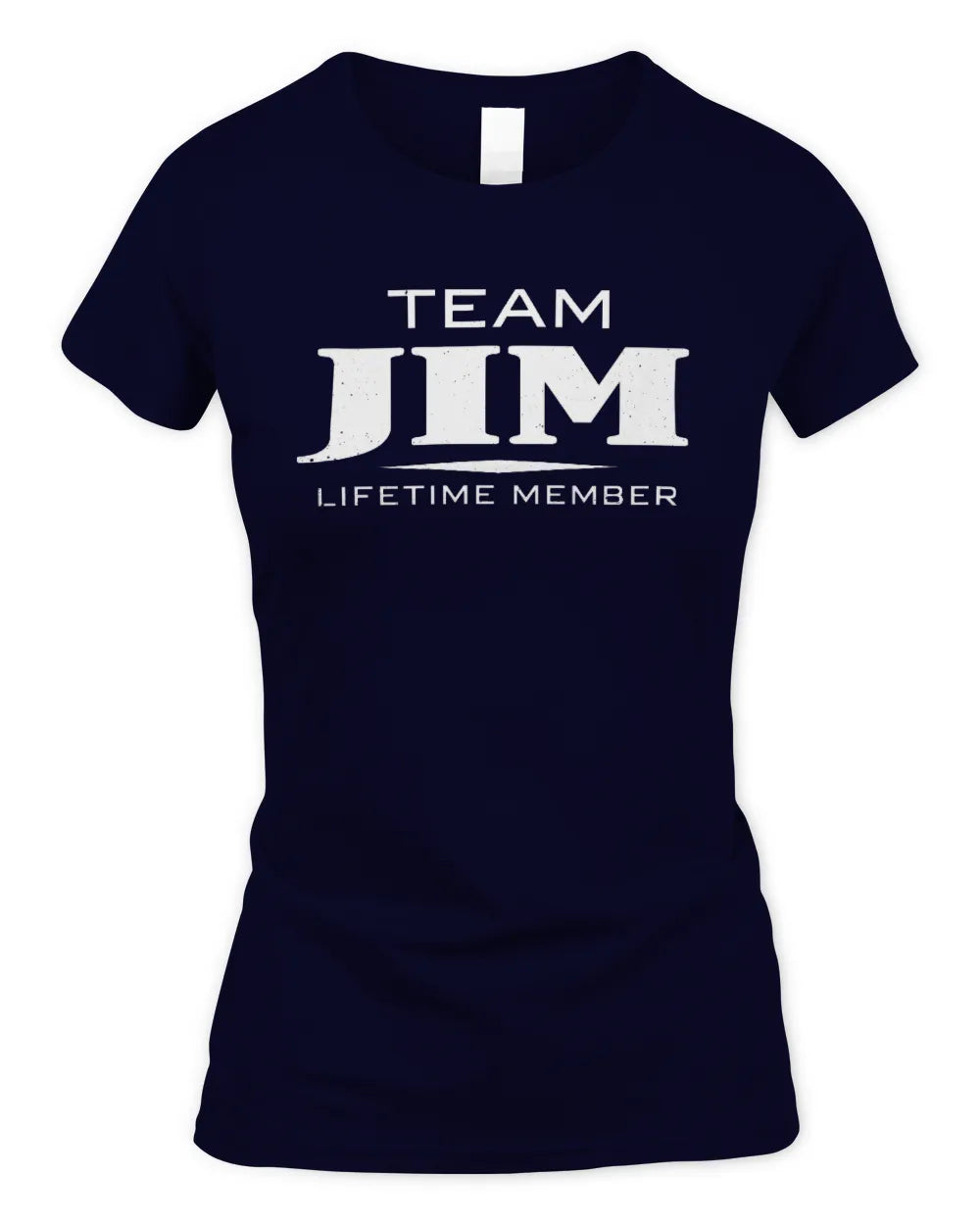JIM BL62-K4-128 - Personalized “Team NAME Lifetime Member” - Women's Standard T-Shirt - Navy