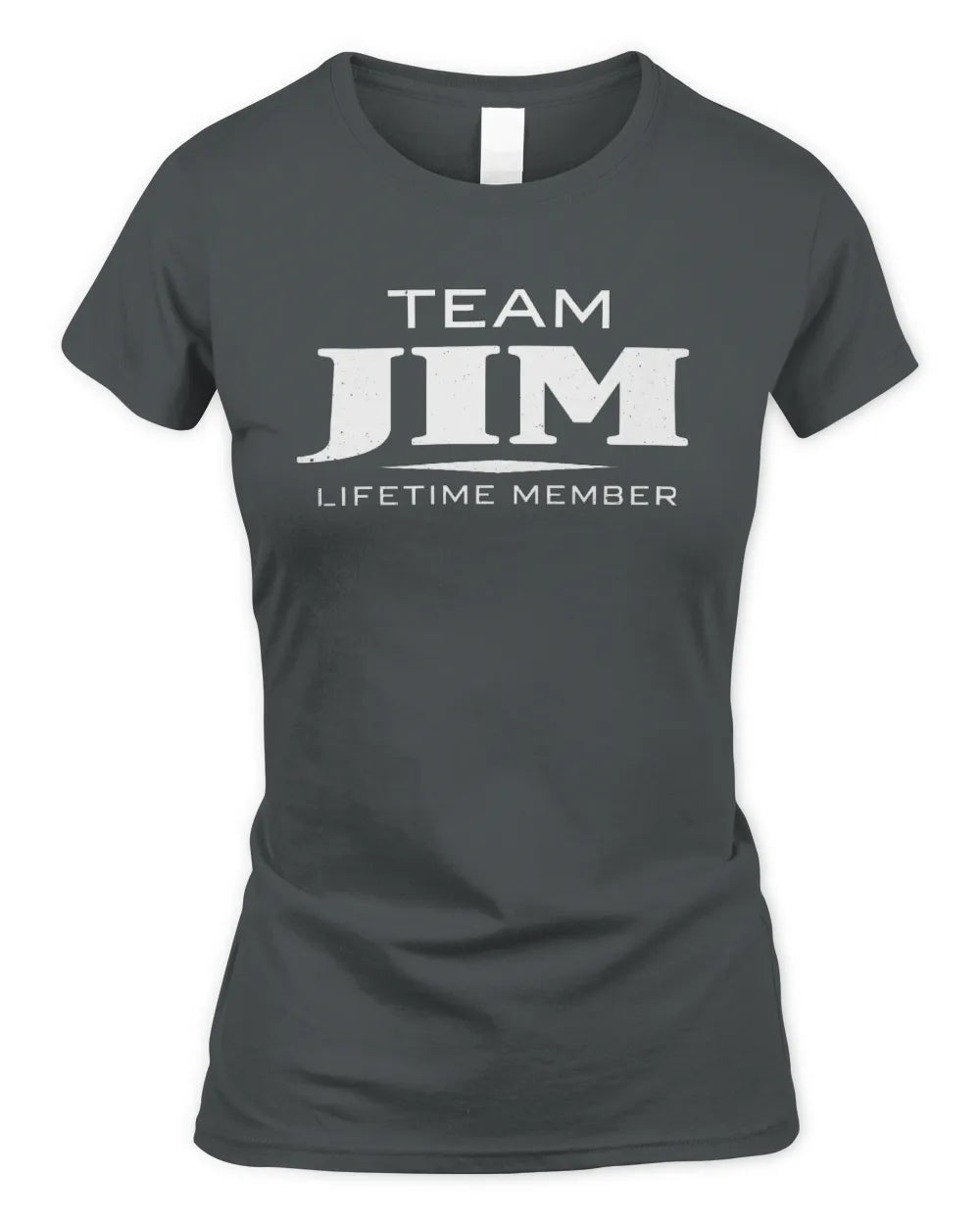 JIM BL62-K4-128 - Personalized “Team NAME Lifetime Member” - Women's Standard T-Shirt - Charcoal