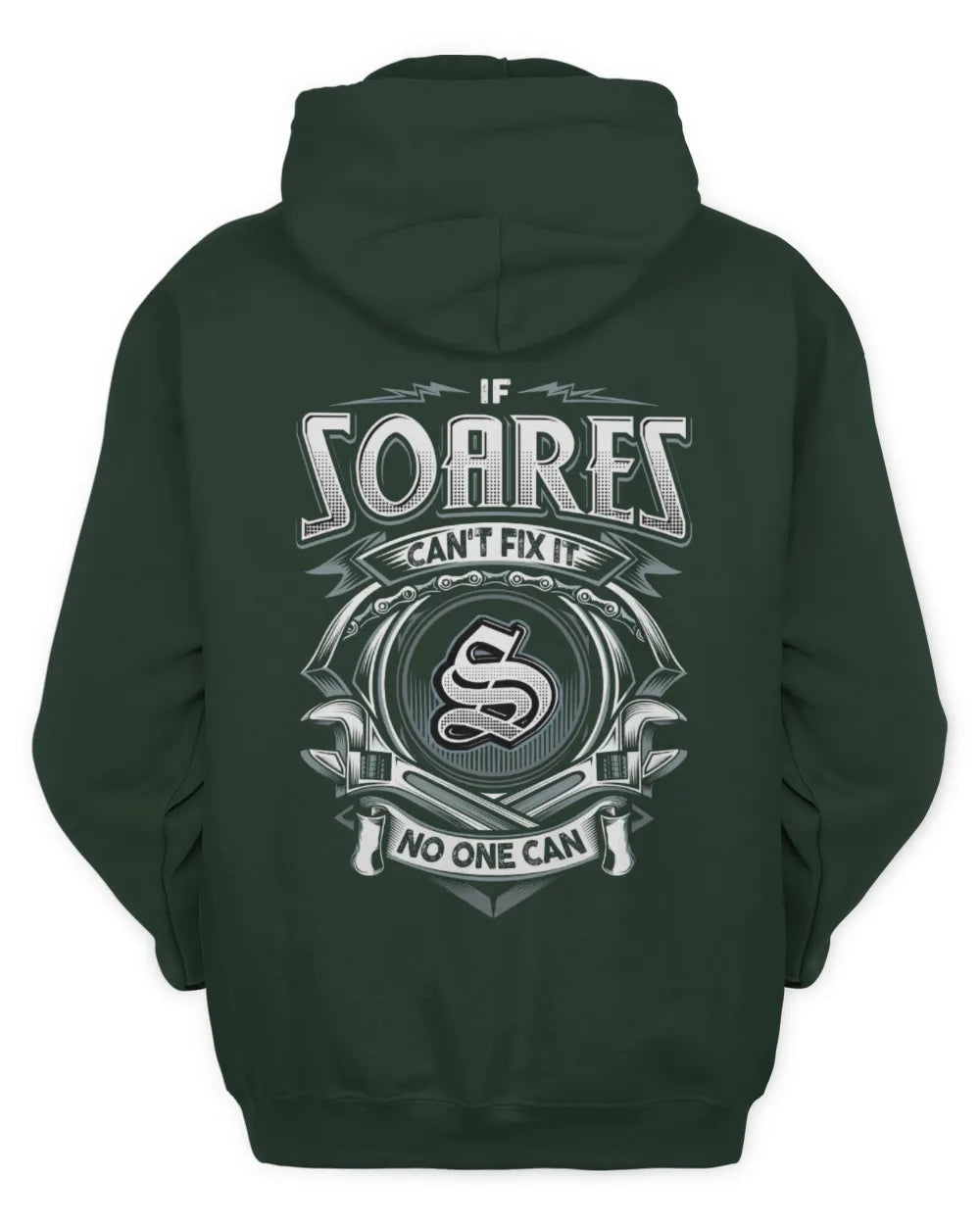 SOARES AP81-K4-626 - Personalized Ahmed Quote Apparel “If Ahmed Can't Fix It, No One Can” - Unisex Hoodie - Forest Green