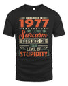 1977 TH05-K2 – Vintage Born to Be Sarcastic T-Shirt
