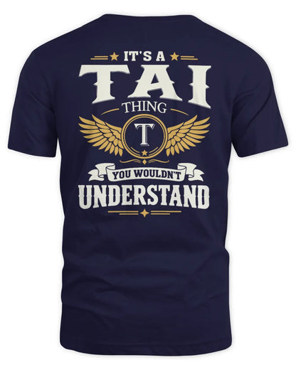 TAI KT06-M008 It’s a [NAME] Thing – You Wouldn’t Understand | Personalized Vintage T-Shirt - Unisex Standard T-Shirt - Navy