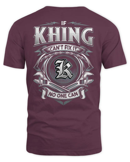 KHING AP81-K4-626 - Personalized Ahmed Quote Apparel “If Ahmed Can't Fix It, No One Can” - Unisex Standard T-Shirt - Maroon