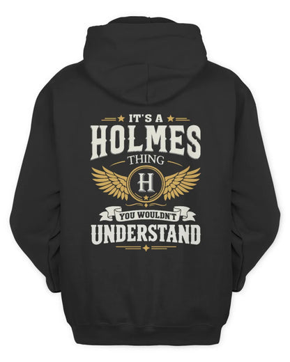 HOLMES KT06-M008 It’s a [NAME] Thing – You Wouldn’t Understand | Personalized Vintage T-Shirt - Unisex Hoodie - Black