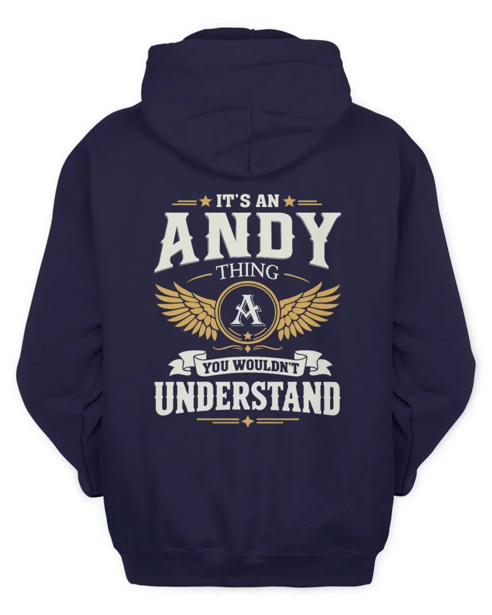 ANDY KT06-M008 It’s a [NAME] Thing – You Wouldn’t Understand | Personalized Vintage T-Shirt - Unisex Hoodie - Navy