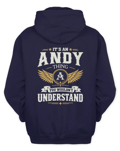 ANDY KT06-M008 It’s a [NAME] Thing – You Wouldn’t Understand | Personalized Vintage T-Shirt - Unisex Hoodie - Navy